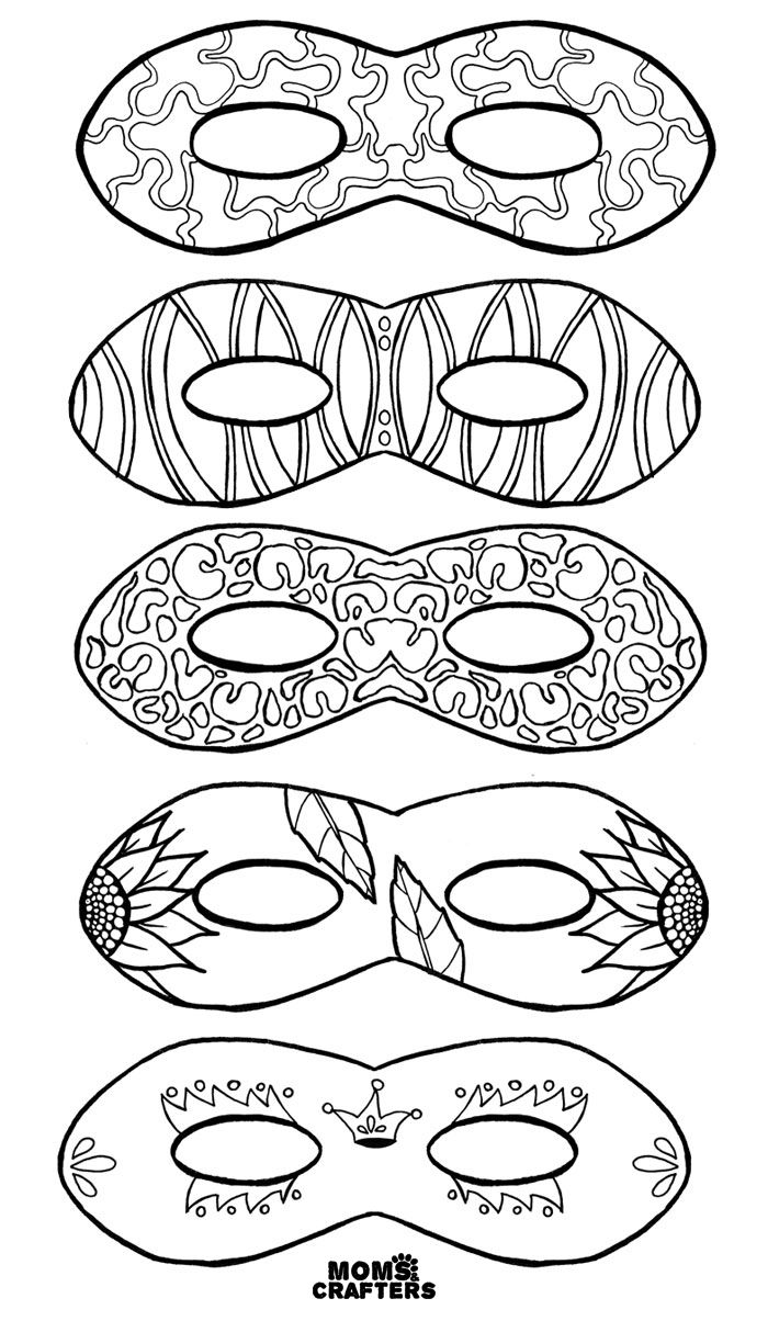 Mardi Gras Coloring Pages FREE Printable 3