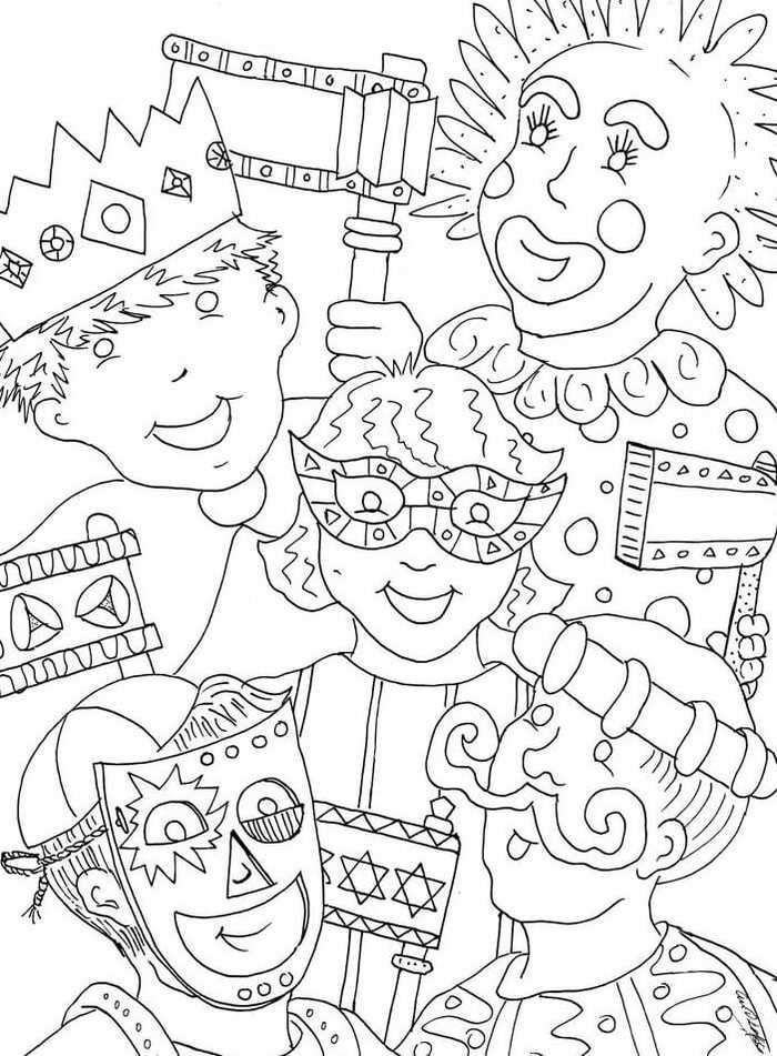 Mardi Gras Coloring Pages FREE Printable 35