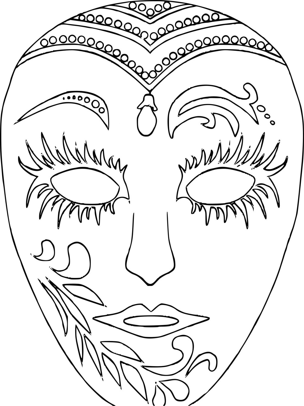 Mardi Gras Coloring Pages FREE Printable 40