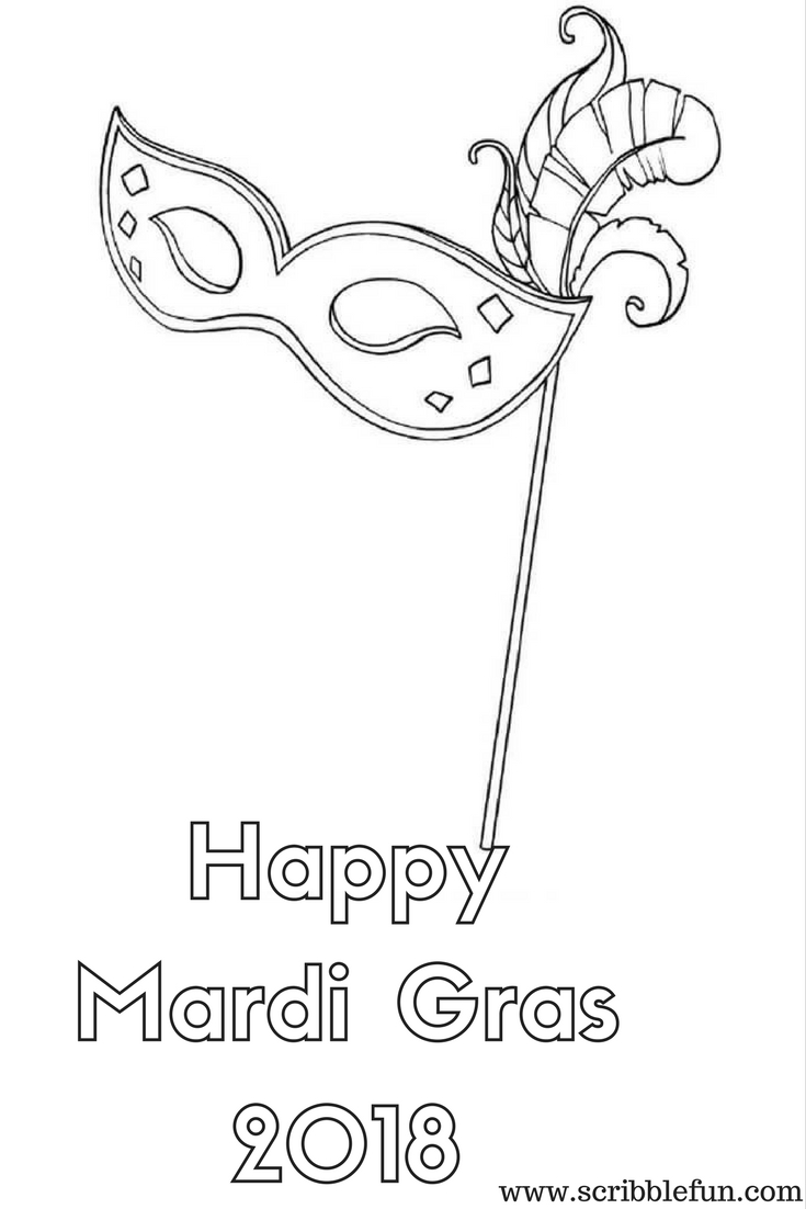 Mardi Gras Coloring Pages FREE Printable 41