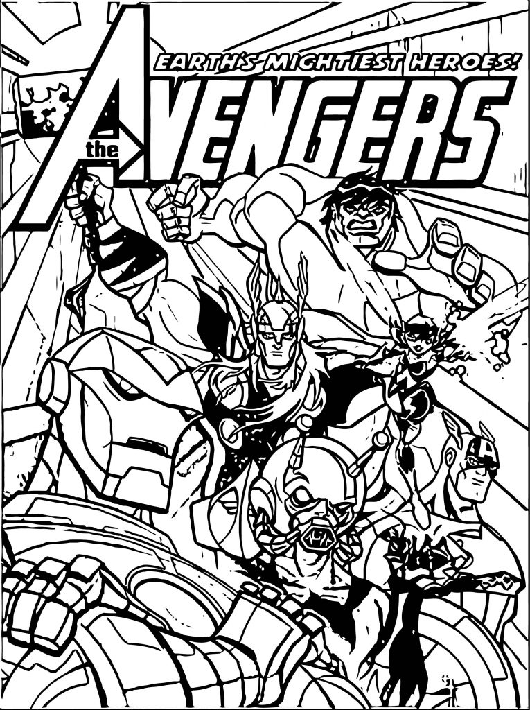 Marvel Avengers Coloring Pages Printable 101