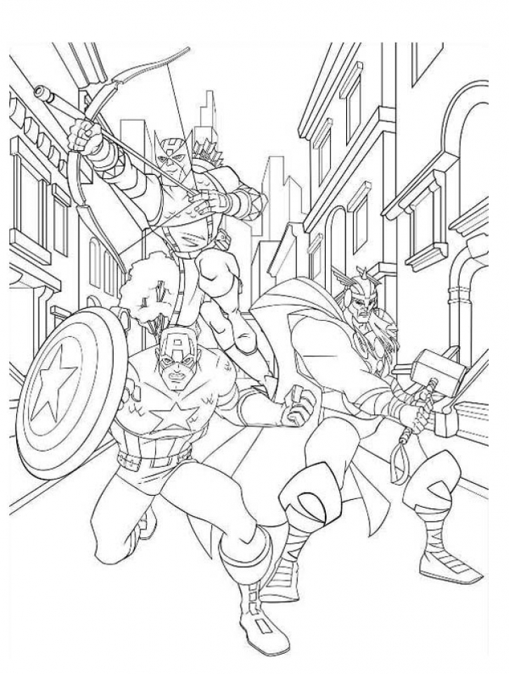 Marvel Avengers Coloring Pages Printable 106