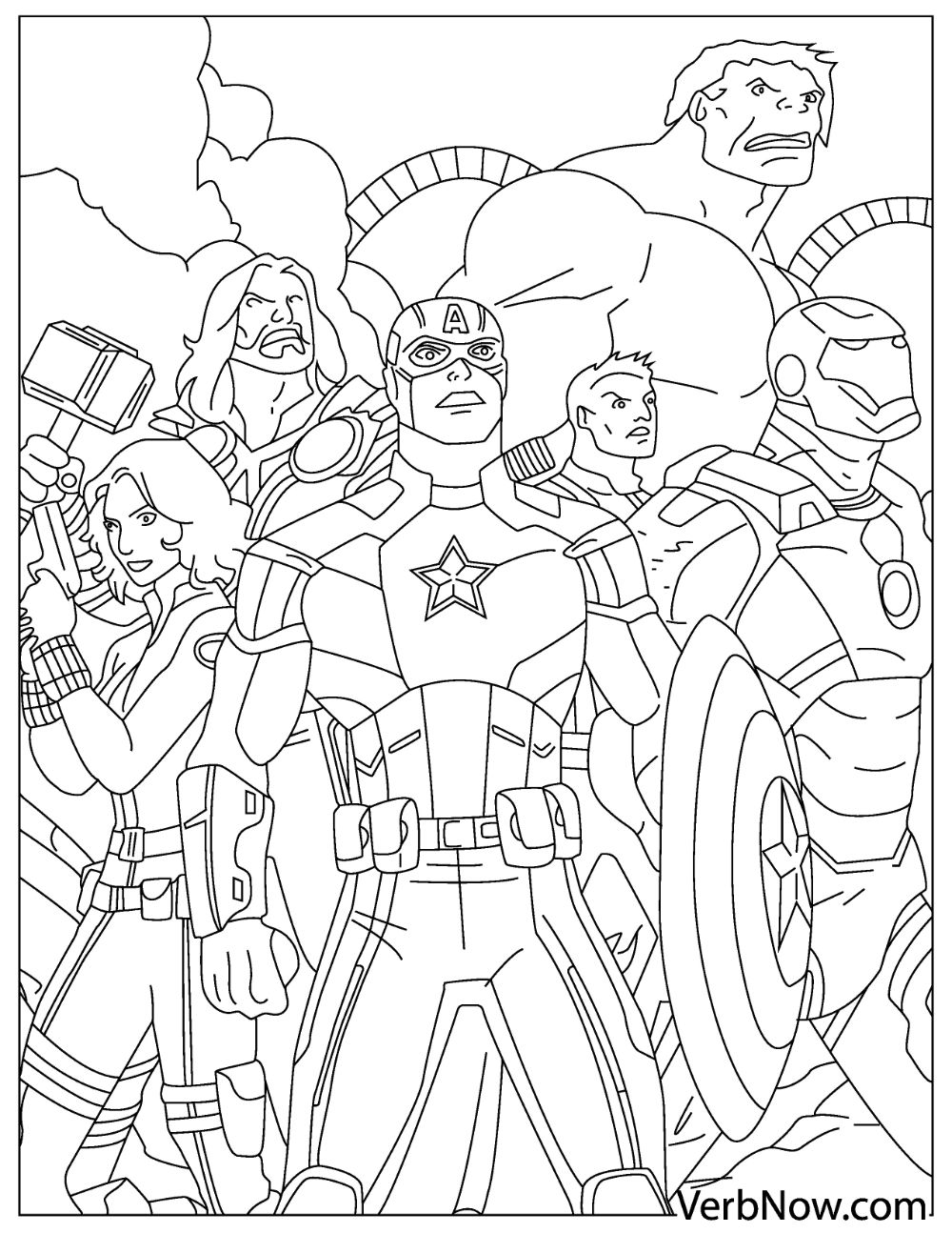 Marvel Avengers Coloring Pages Printable 108