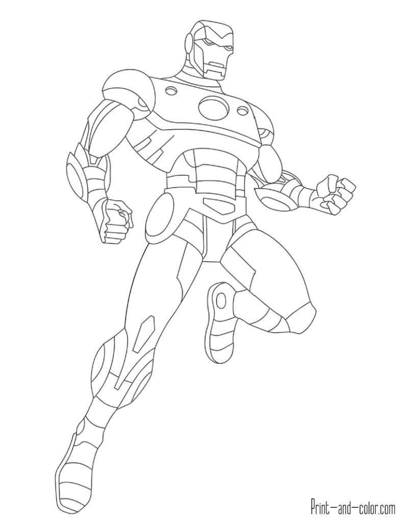 Marvel Avengers Coloring Pages Printable 11