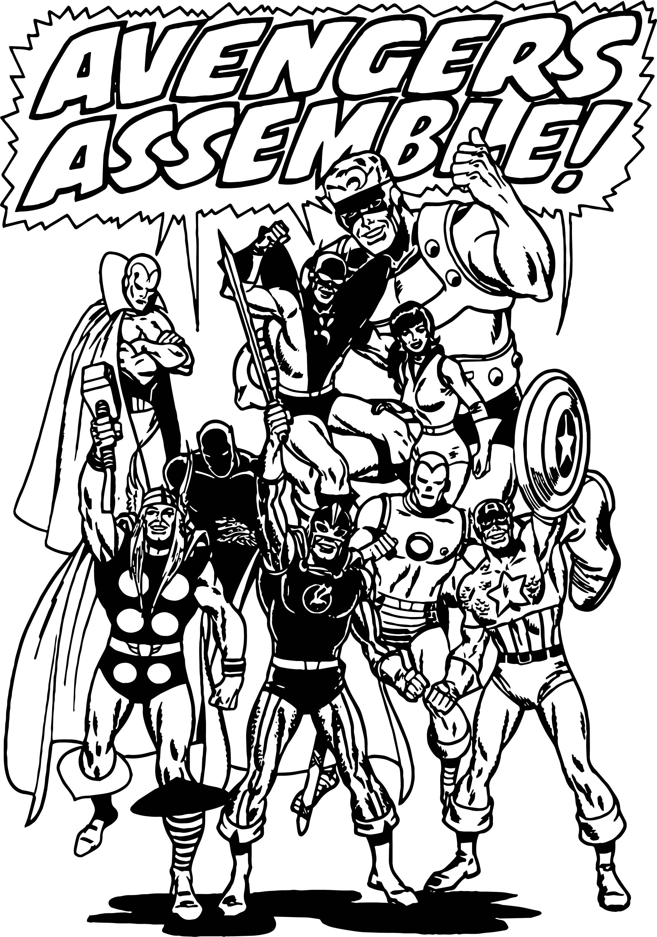 Marvel Avengers Coloring Pages Printable 130