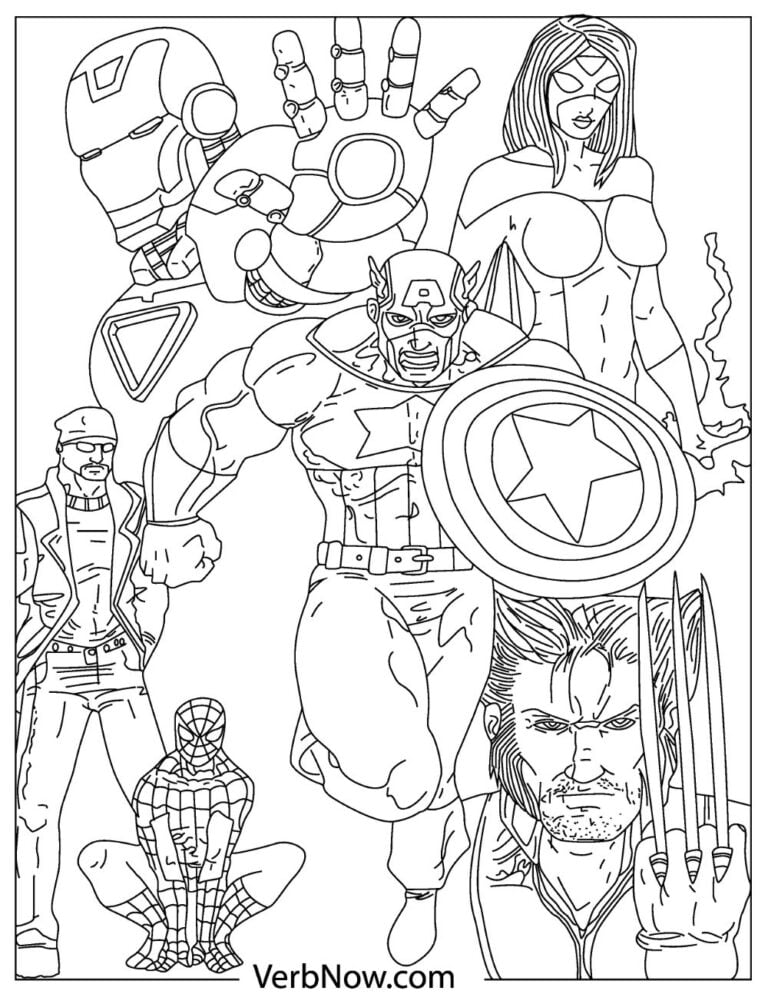 Marvel Avengers Coloring Pages Printable 141