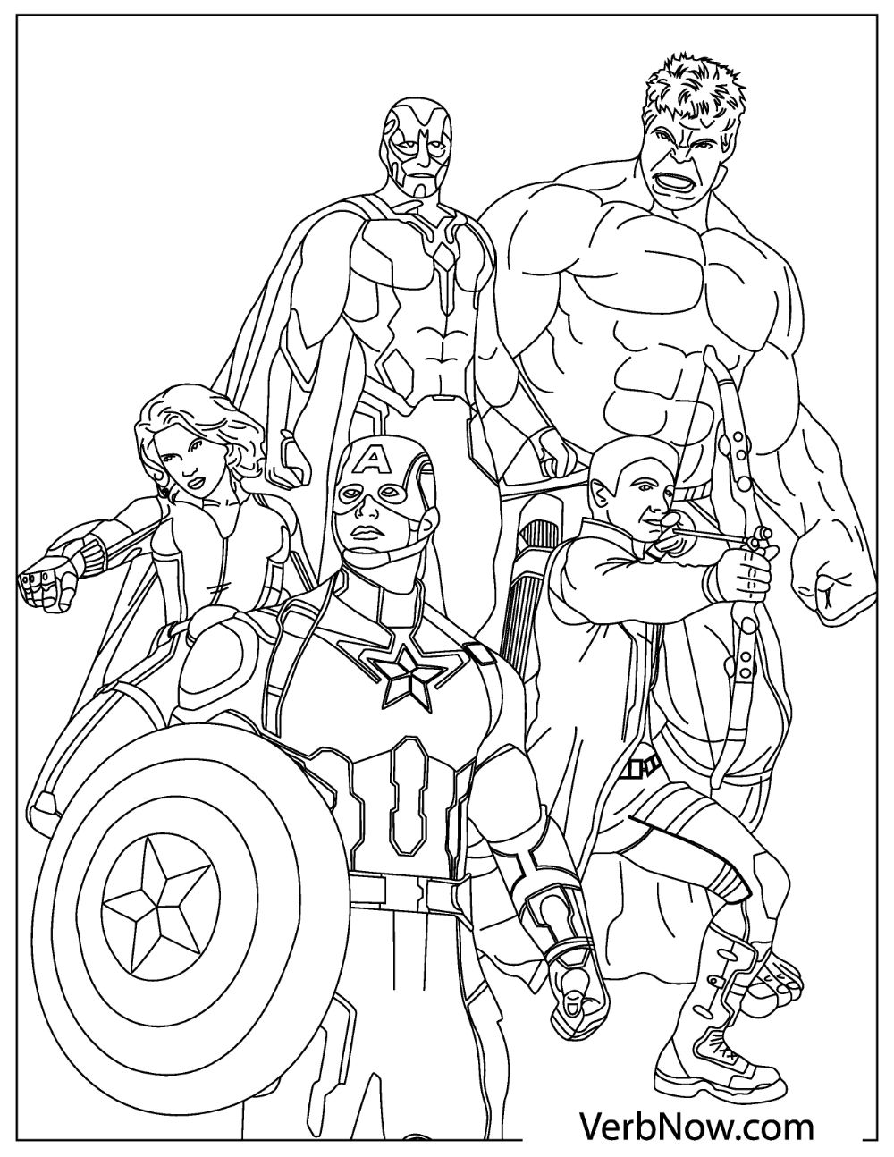 Marvel Avengers Coloring Pages Printable 142