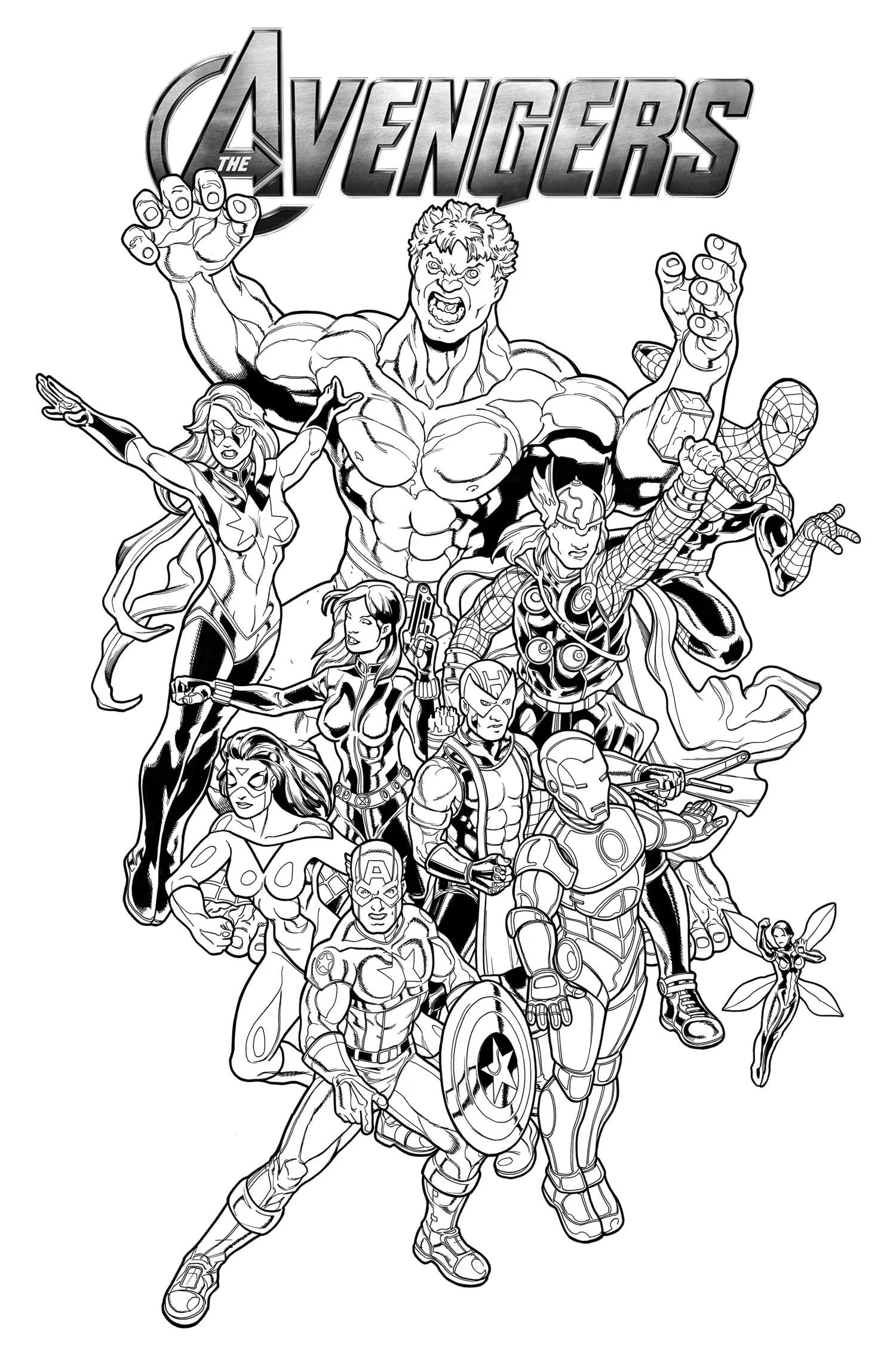 Marvel Avengers Coloring Pages Printable 145