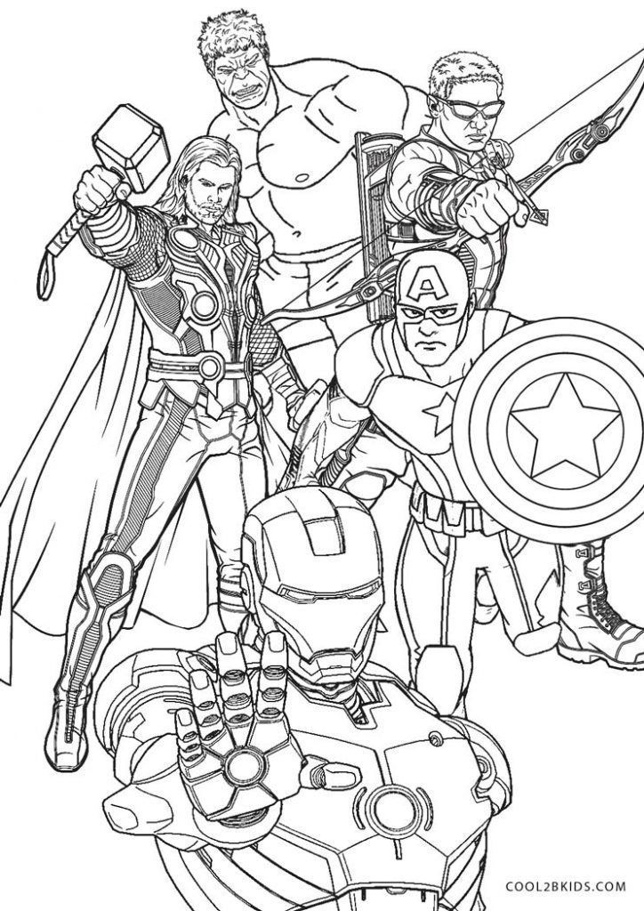 Marvel Avengers Coloring Pages Printable 157