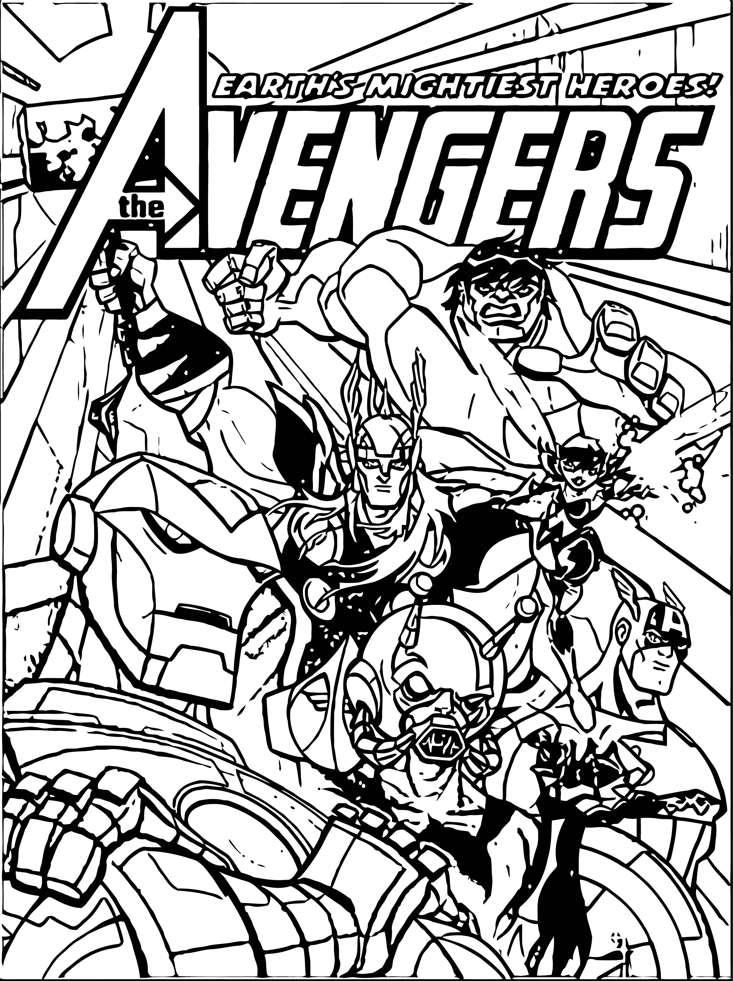 Marvel Avengers Coloring Pages Printable 19