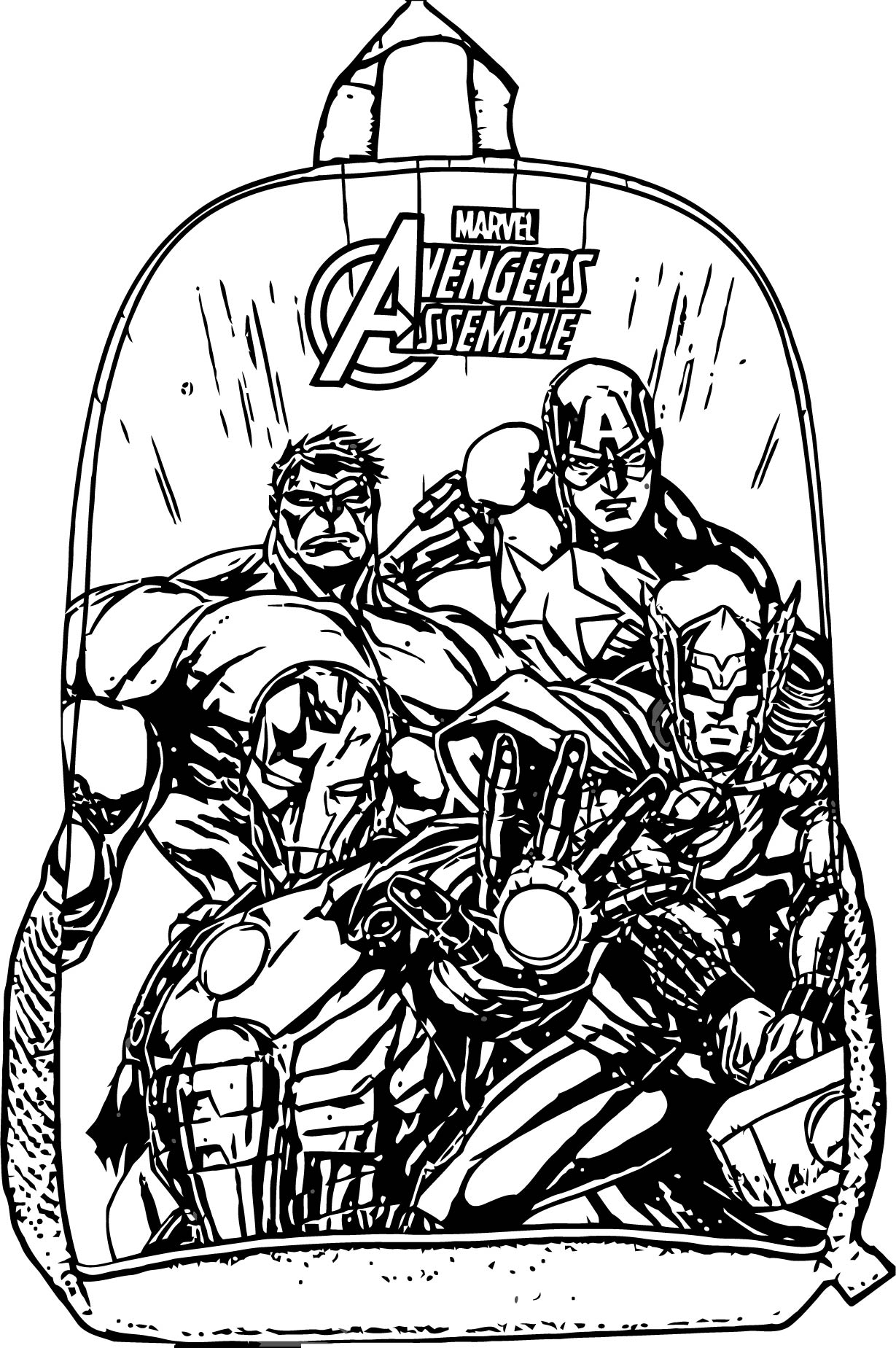 Marvel Avengers Coloring Pages Printable 22