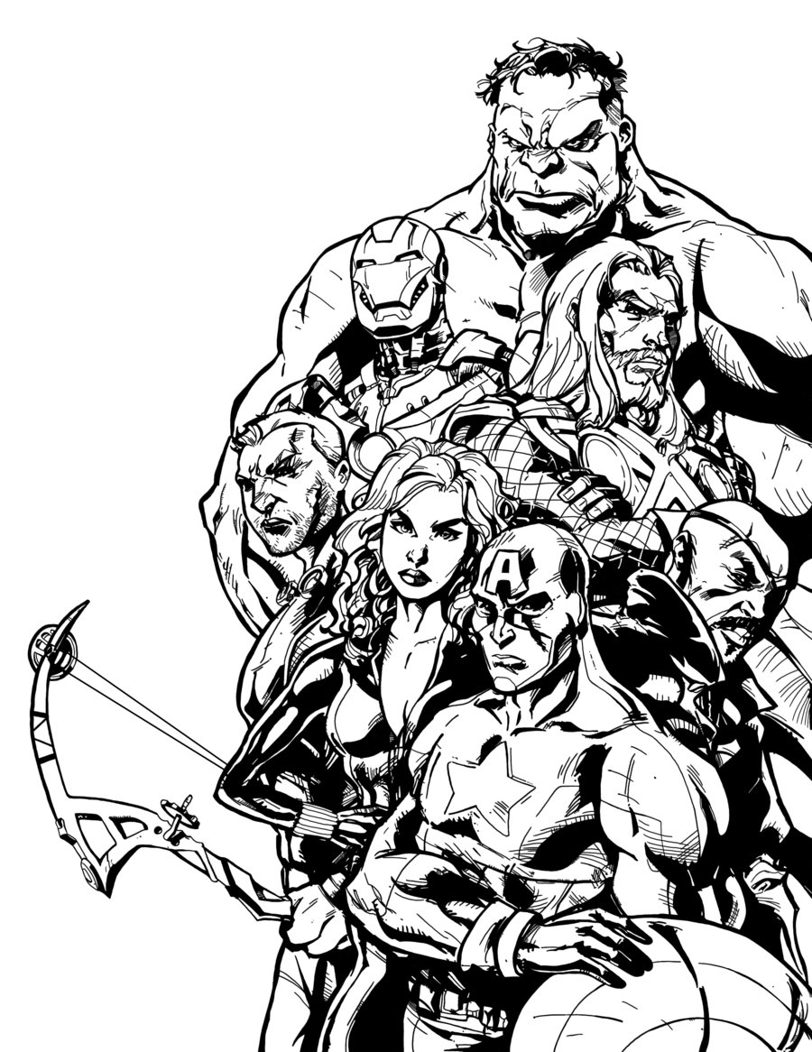 Marvel Avengers Coloring Pages Printable 35