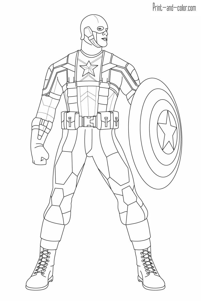 Marvel Avengers Coloring Pages Printable 36