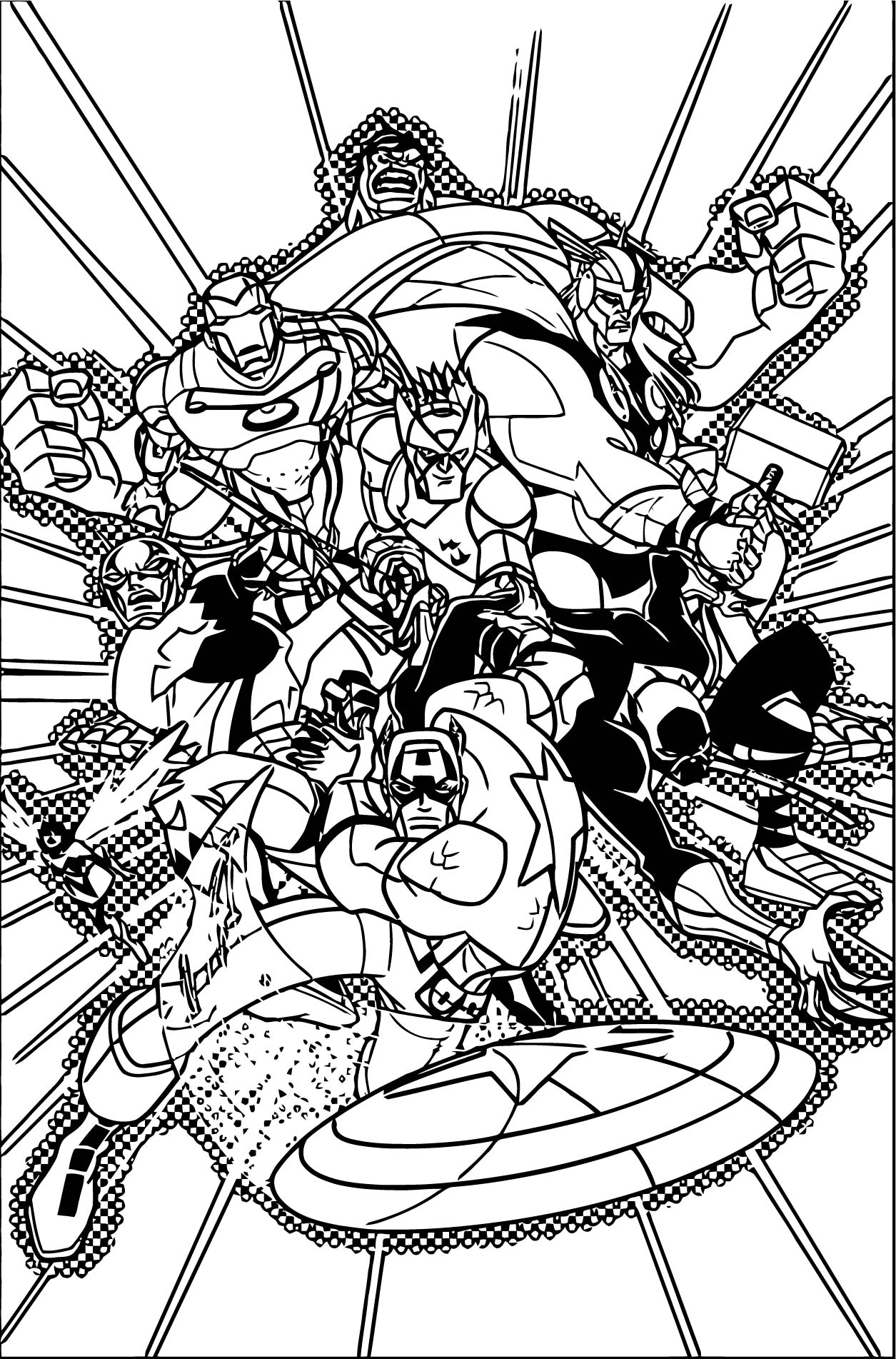 Marvel Avengers Coloring Pages Printable 37