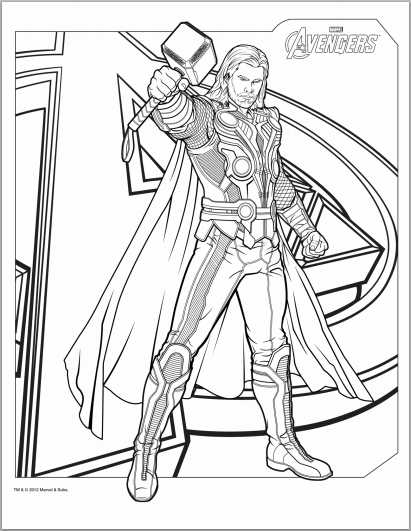 Marvel Avengers Coloring Pages Printable 39