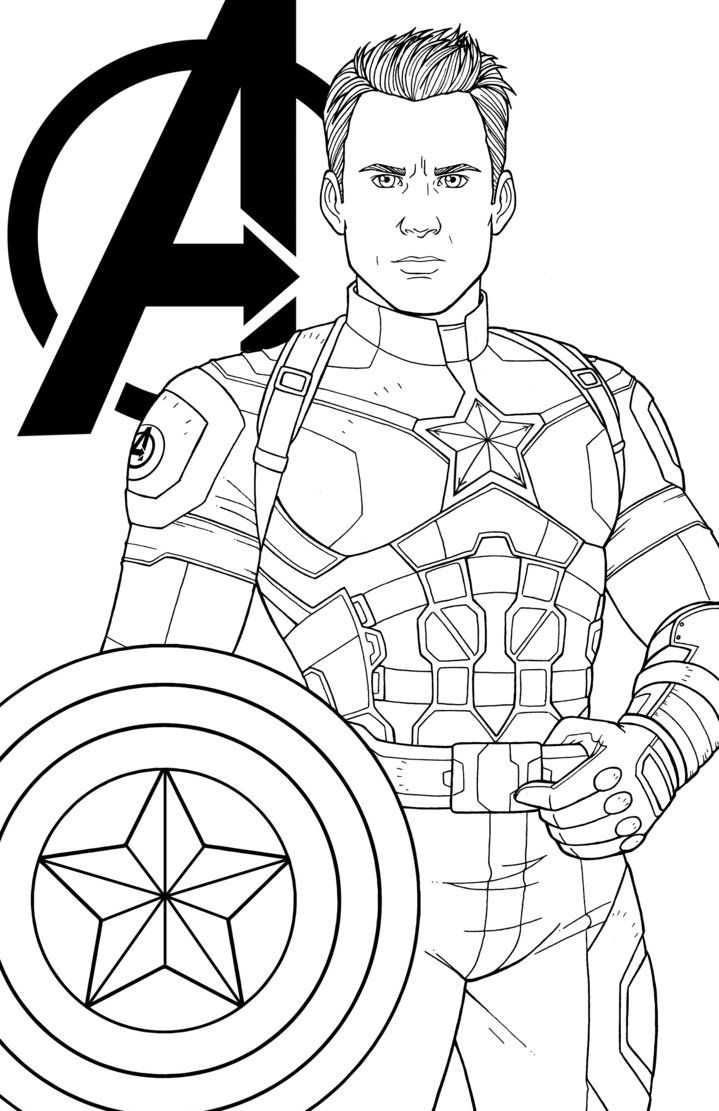 Marvel Avengers Coloring Pages Printable 4