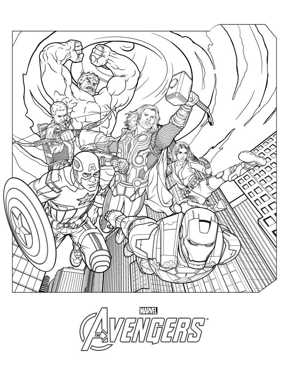 Marvel Avengers Coloring Pages Printable 53