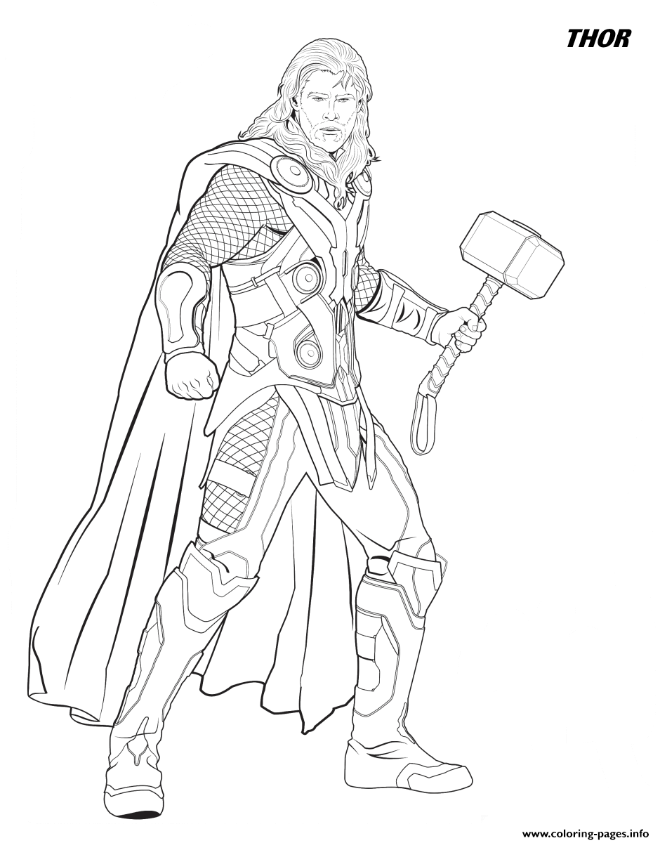 Marvel Avengers Coloring Pages Printable 59