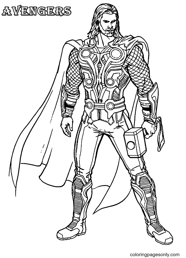 Marvel Avengers Coloring Pages Printable 67