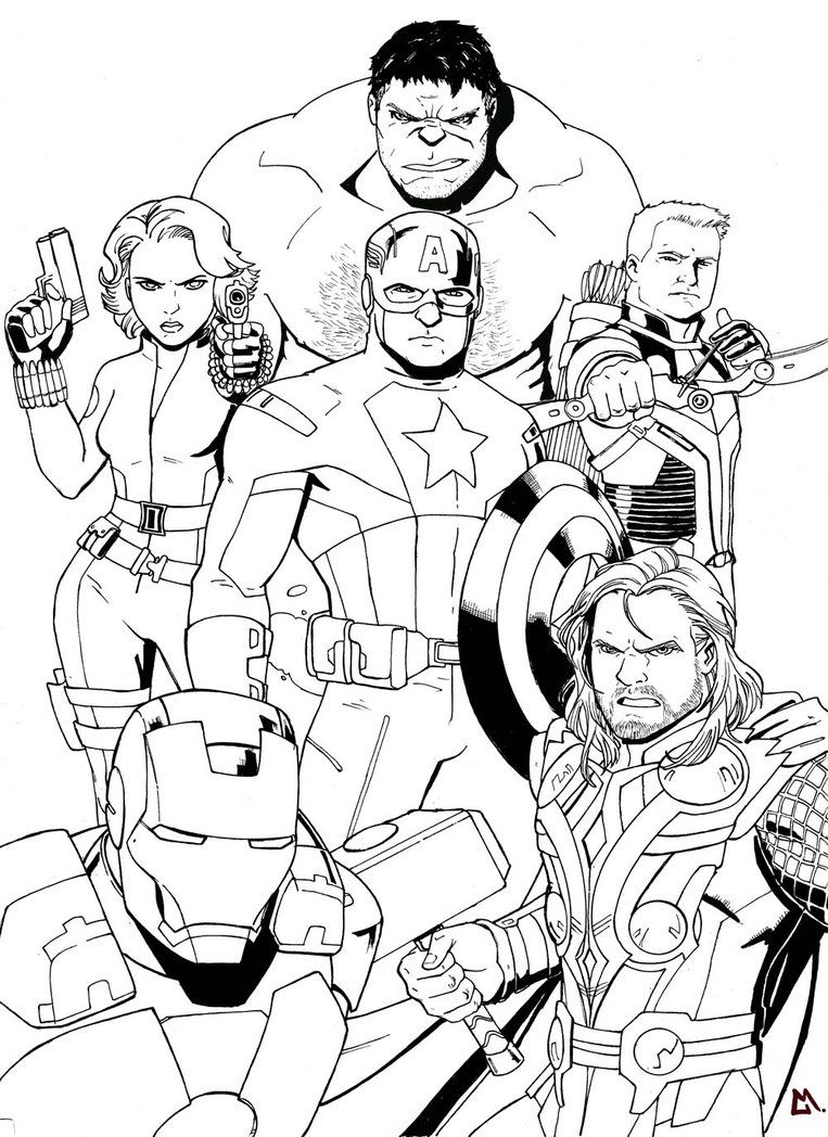 Marvel Avengers Coloring Pages Printable 70