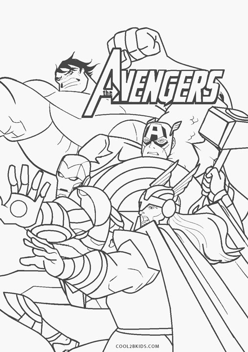 Marvel Avengers Coloring Pages Printable 79