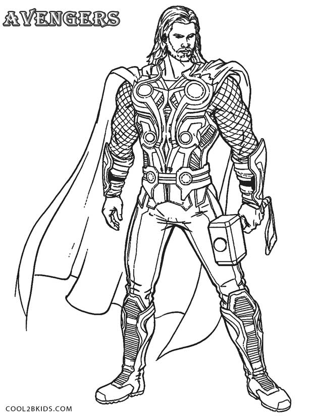 Marvel Avengers Coloring Pages Printable 8