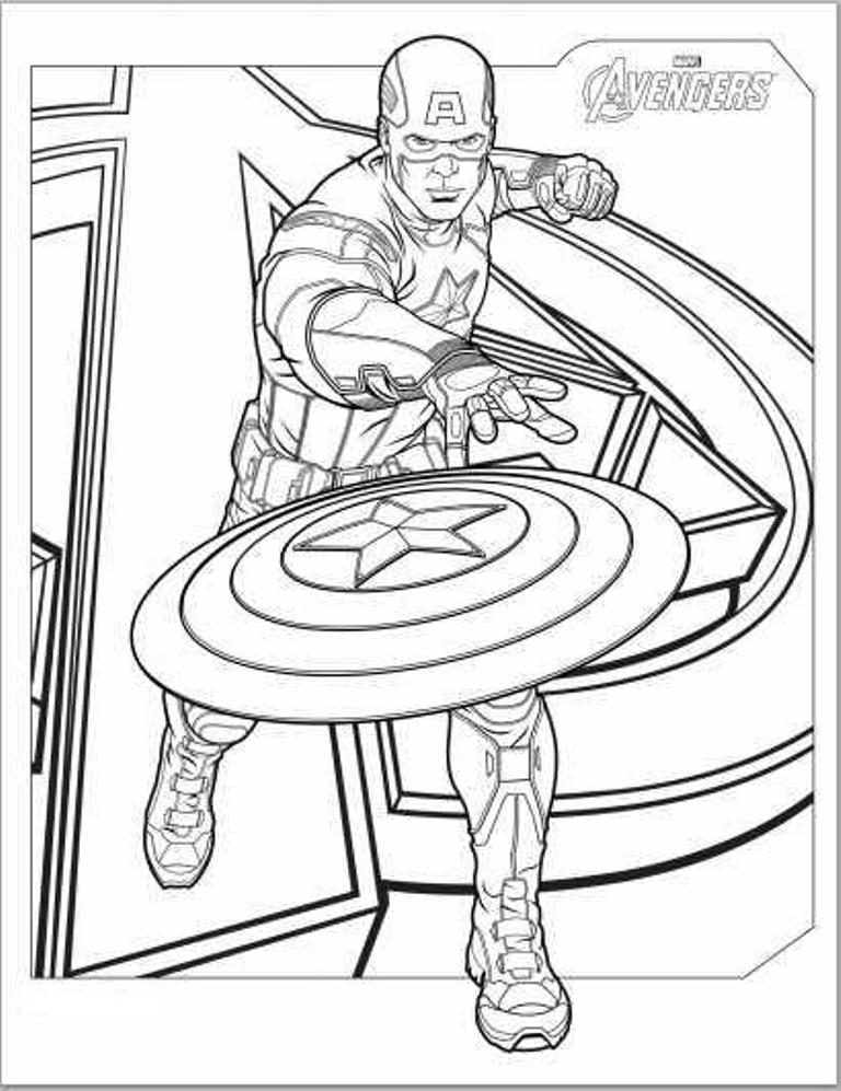 Marvel Avengers Coloring Pages Printable 82