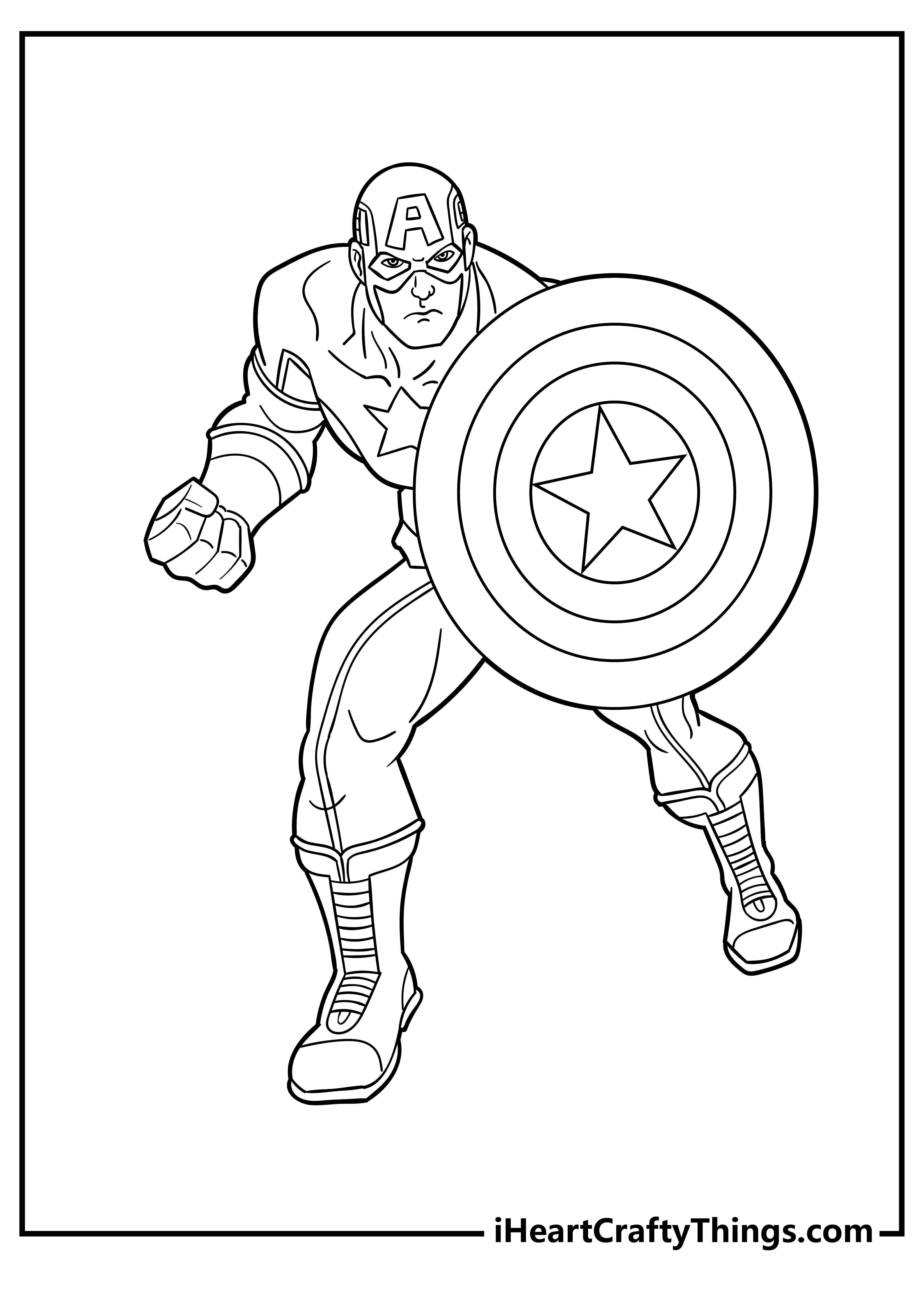 Marvel Avengers Coloring Pages Printable 95