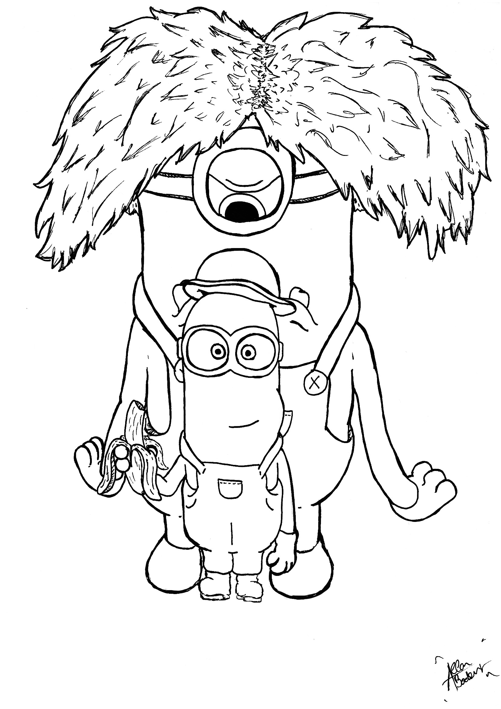 Minion Movie Coloring Pages Free Printable 114