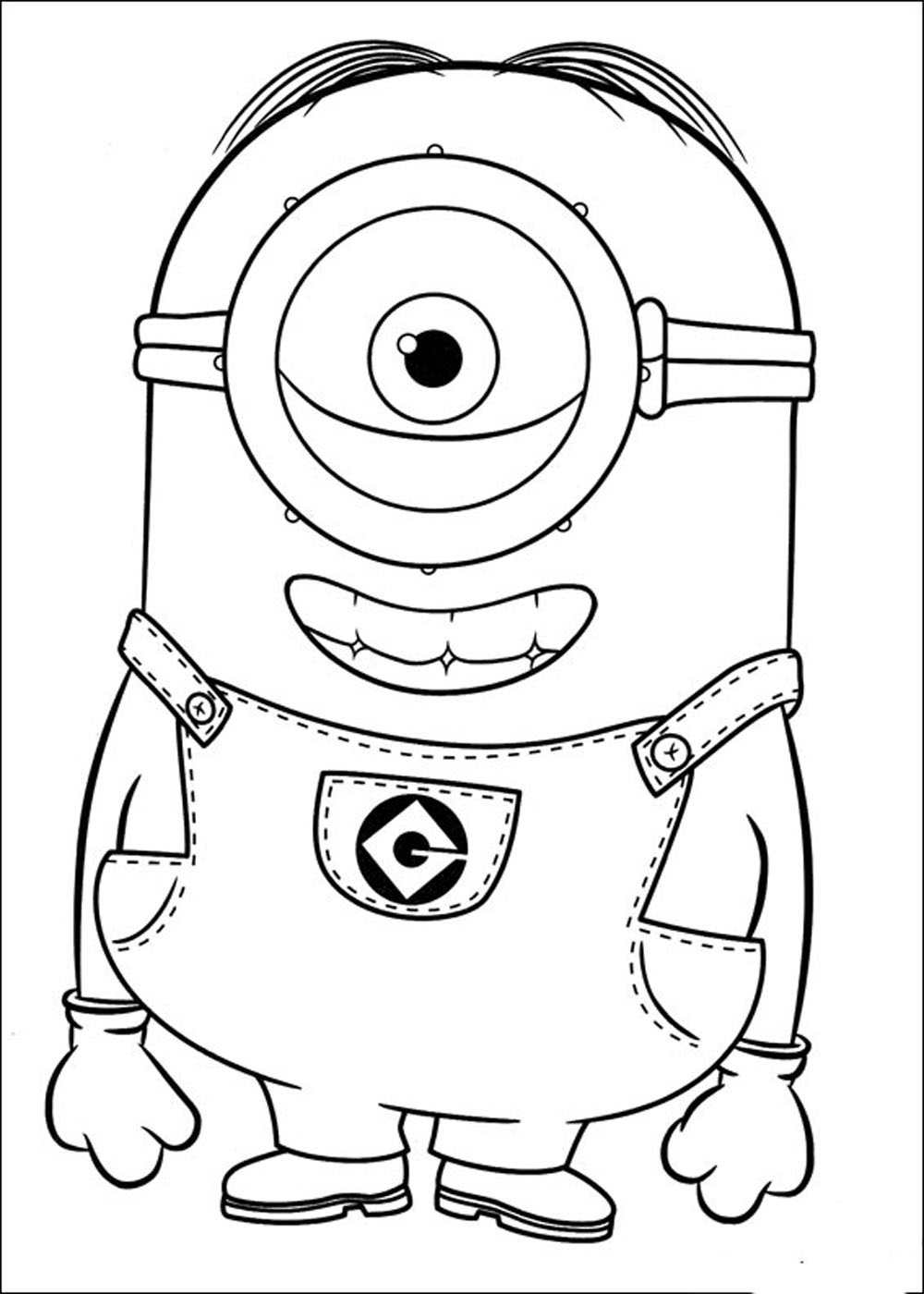 Minion Movie Coloring Pages Free Printable 116