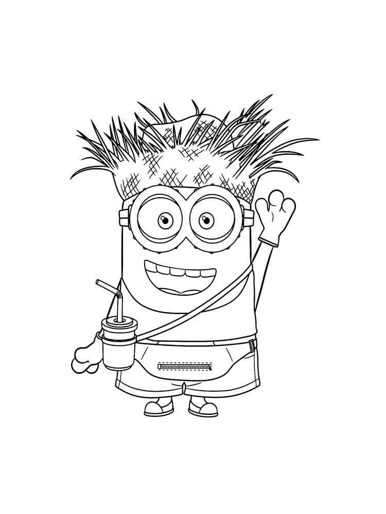 Minion Movie Coloring Pages Free Printable 124