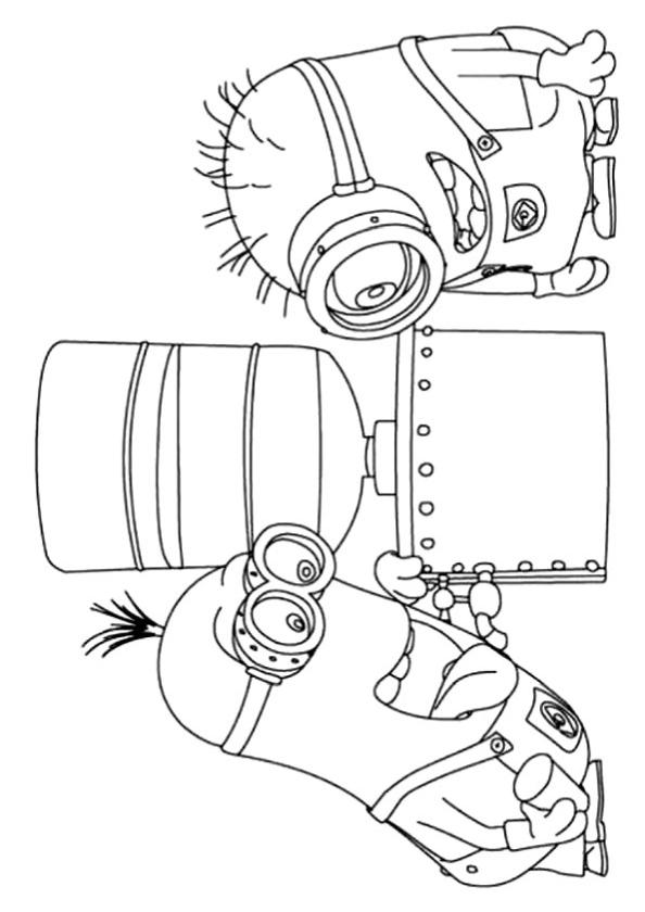 Minion Movie Coloring Pages Free Printable 13