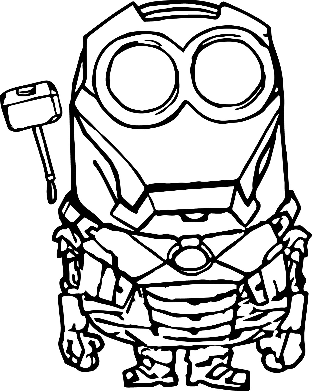 Minion Movie Coloring Pages Free Printable 3