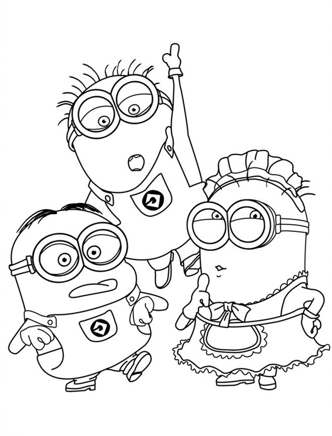 Minion Movie Coloring Pages Free Printable 32