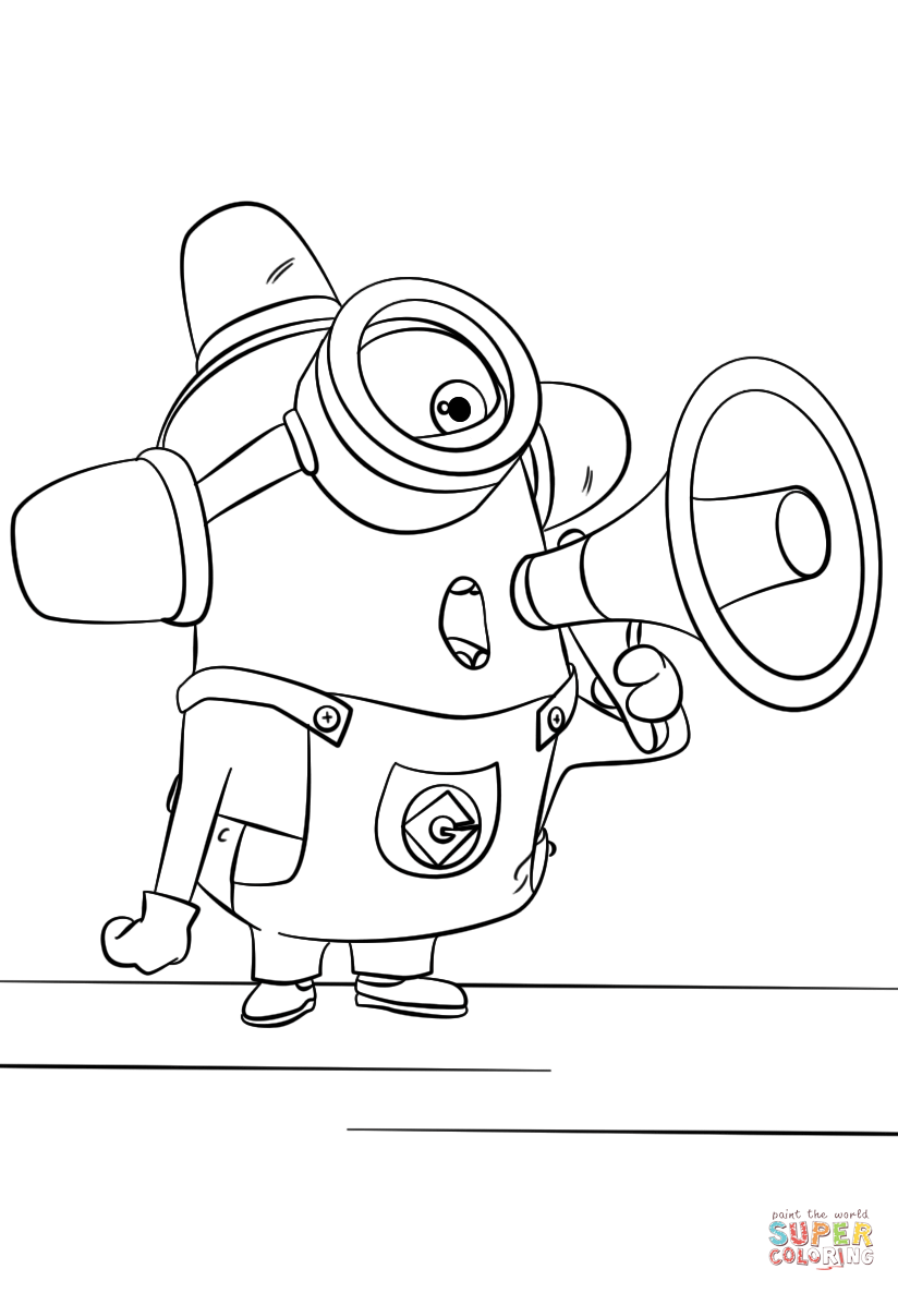 Minion Movie Coloring Pages Free Printable 42