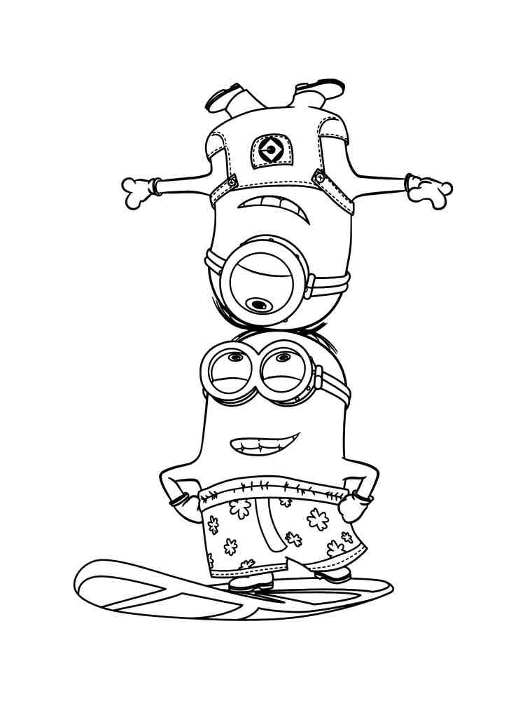 Minion Movie Coloring Pages Free Printable 43