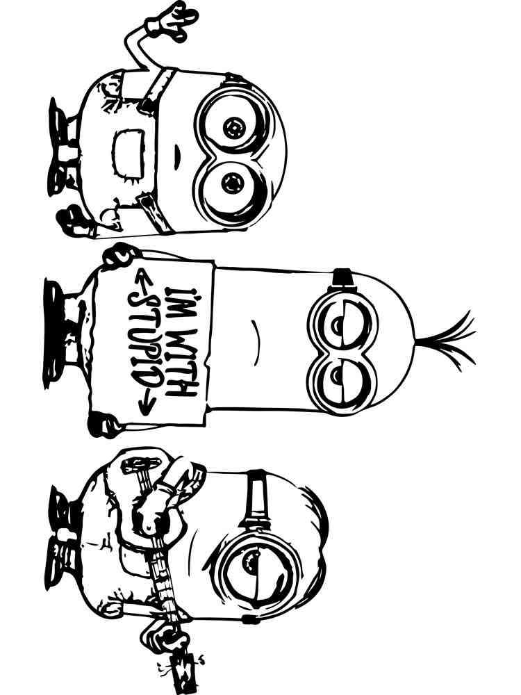 Minion Movie Coloring Pages Free Printable 46