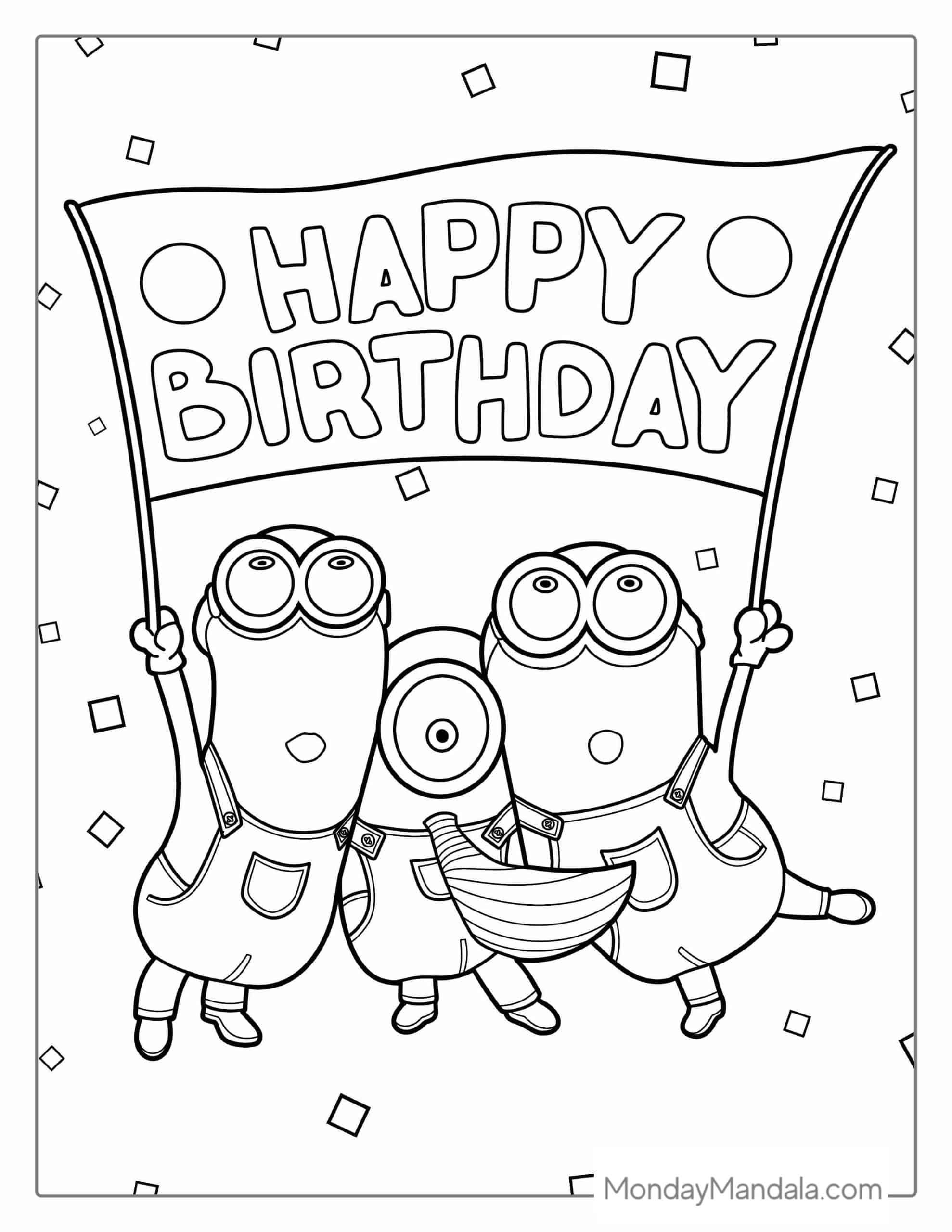 Minion Movie Coloring Pages Free Printable 47