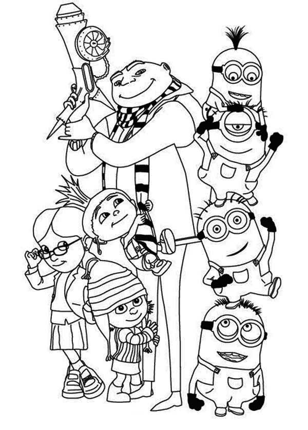 Minion Movie Coloring Pages Free Printable 52