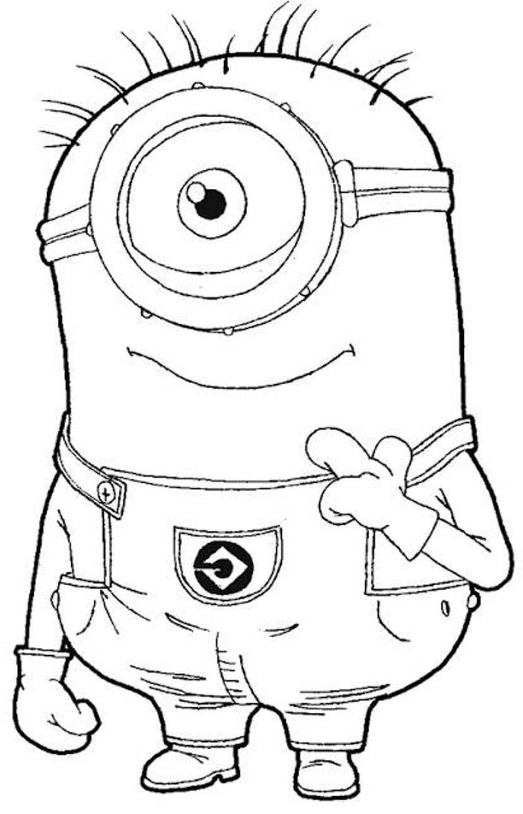 Minion Movie Coloring Pages Free Printable 57