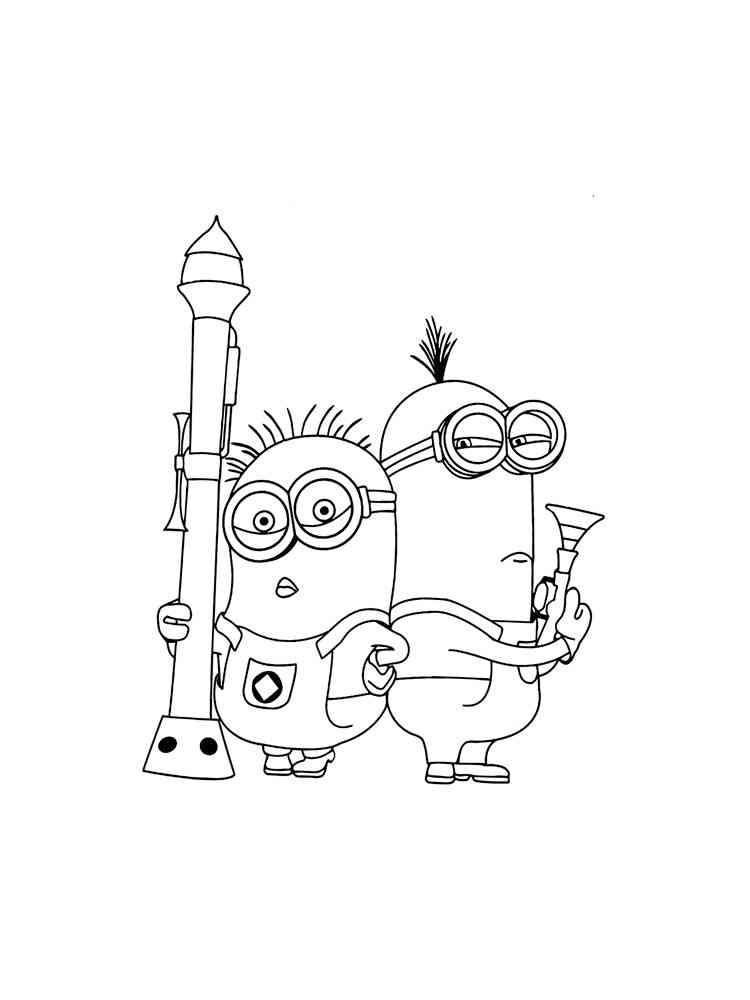 Minion Movie Coloring Pages Free Printable 59