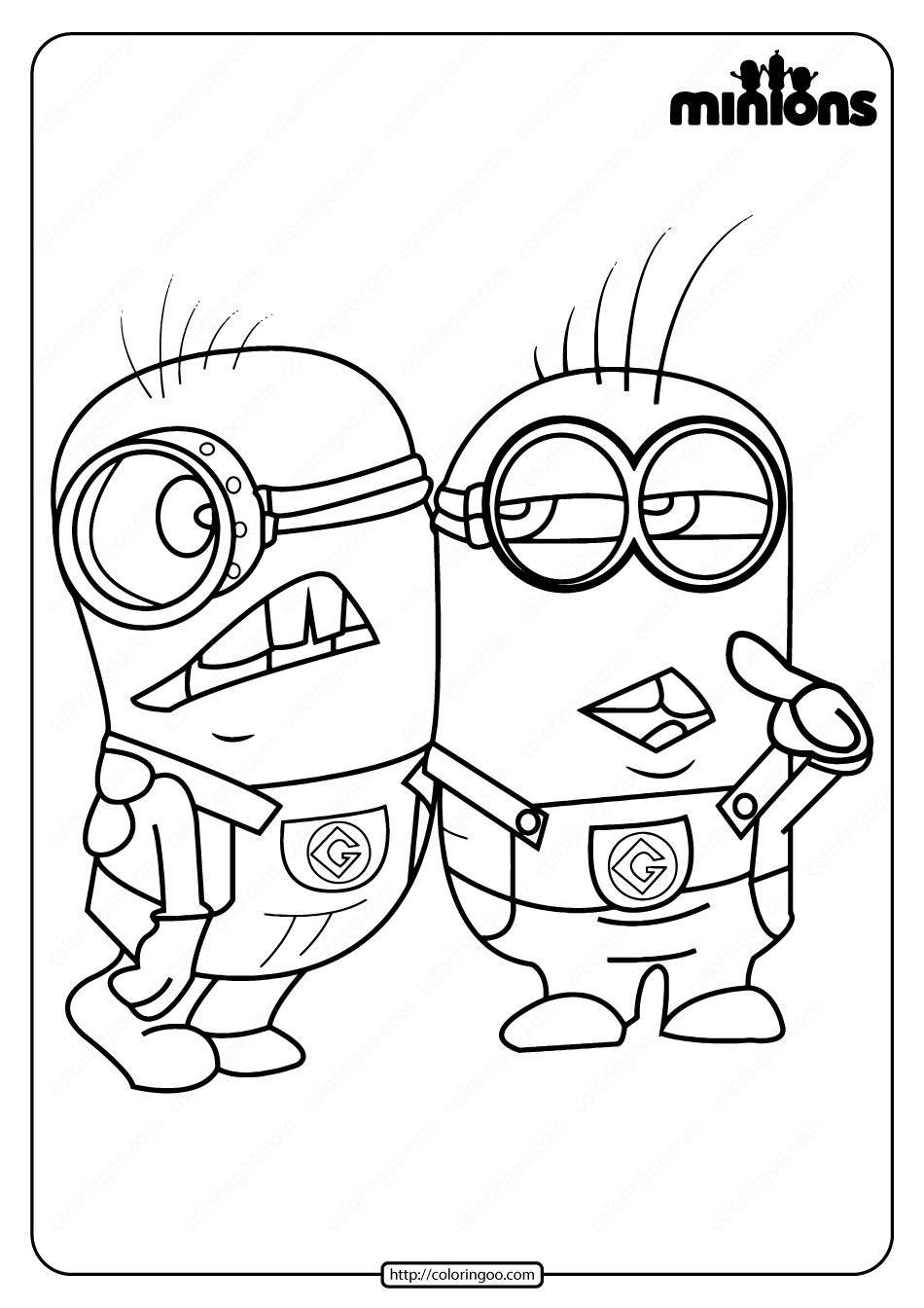 Minion Movie Coloring Pages Free Printable 61