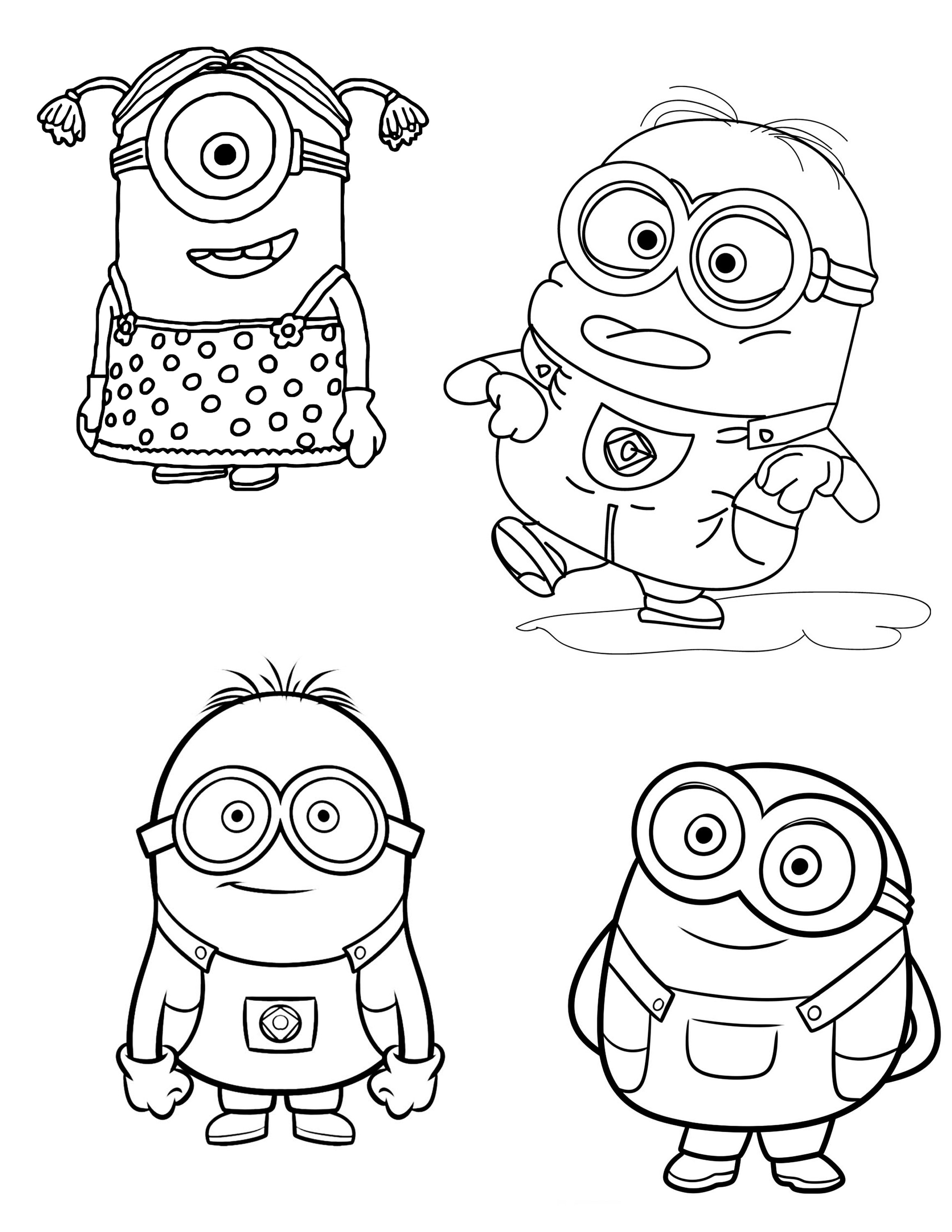 Minion Movie Coloring Pages Free Printable 69