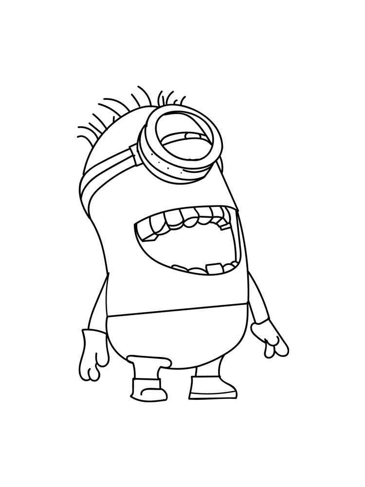 Minion Movie Coloring Pages Free Printable 73