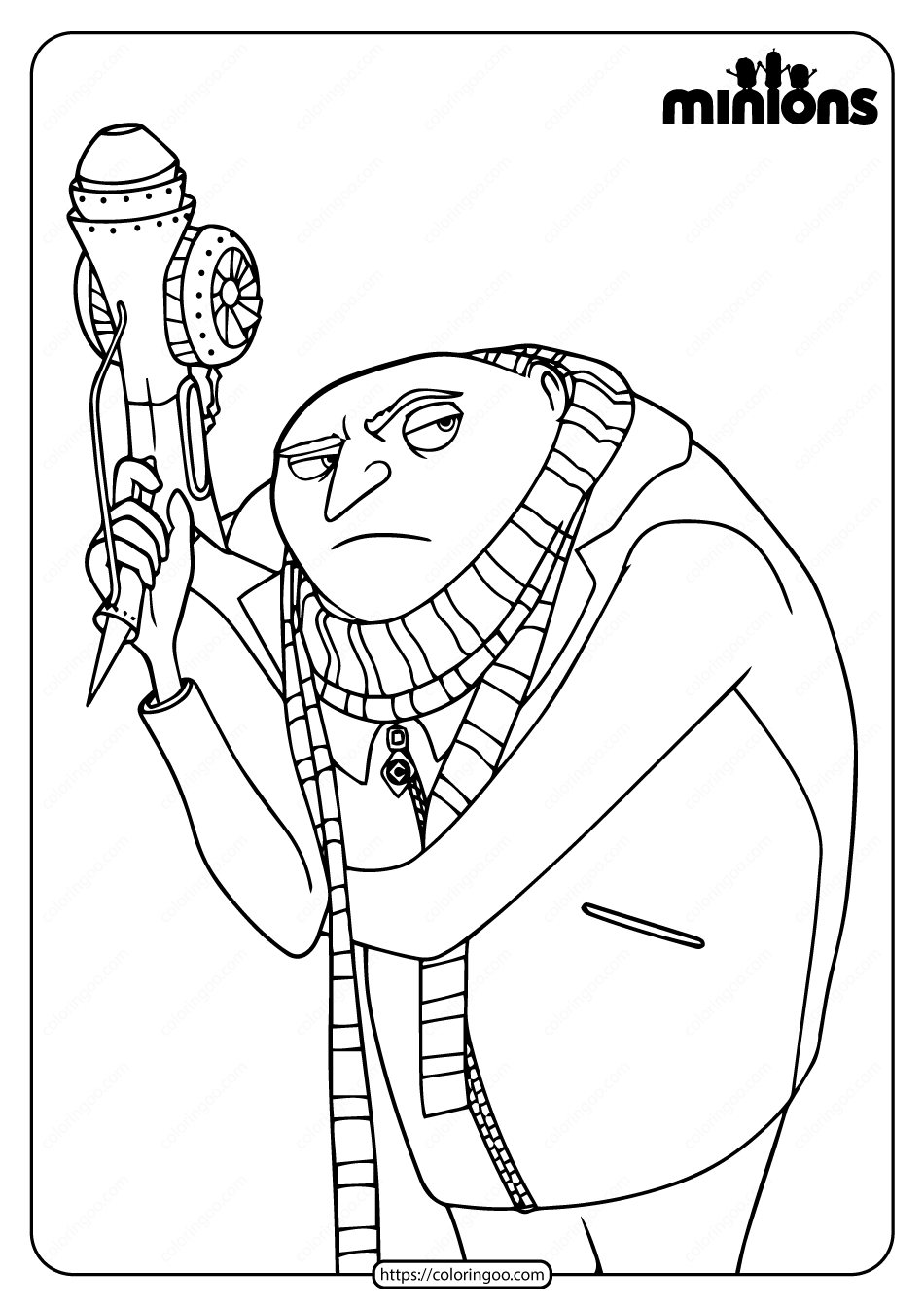 Minion Movie Coloring Pages Free Printable 98