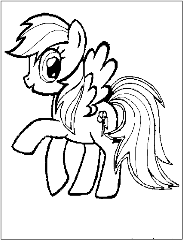 My Little Pony Coloring Pages Fluttershy 110