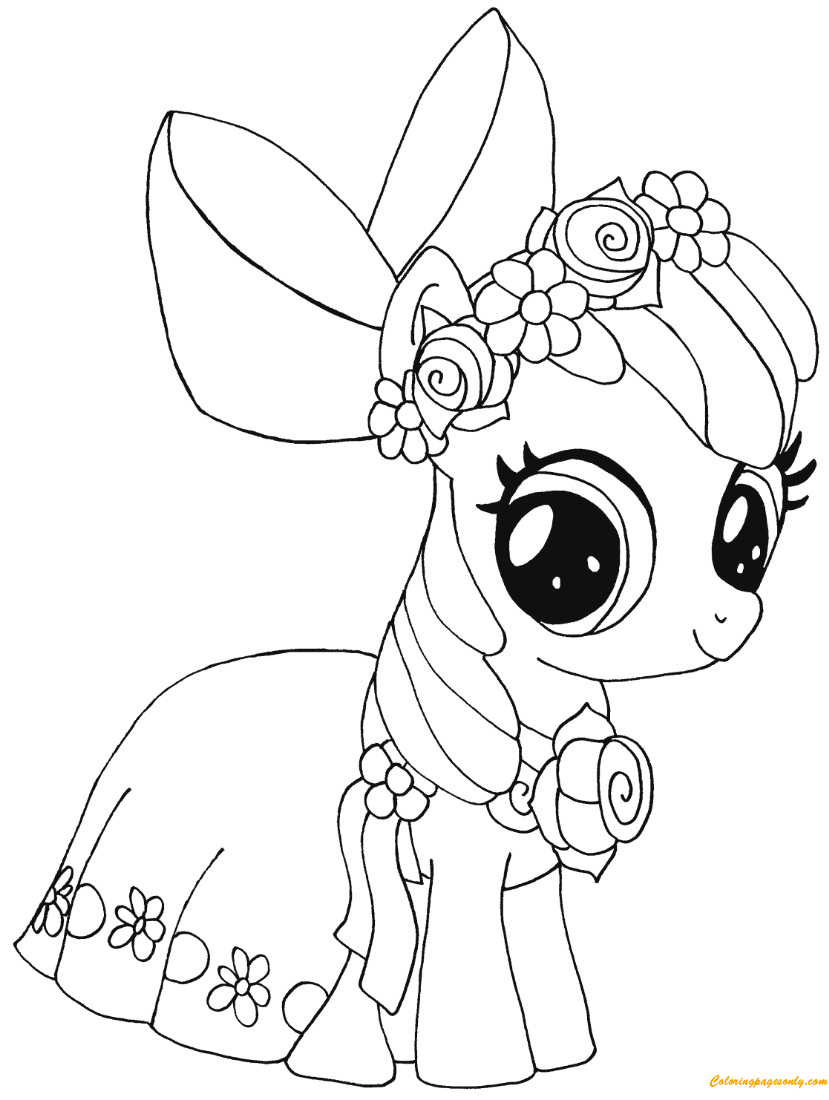 My Little Pony Coloring Pages Fluttershy 136