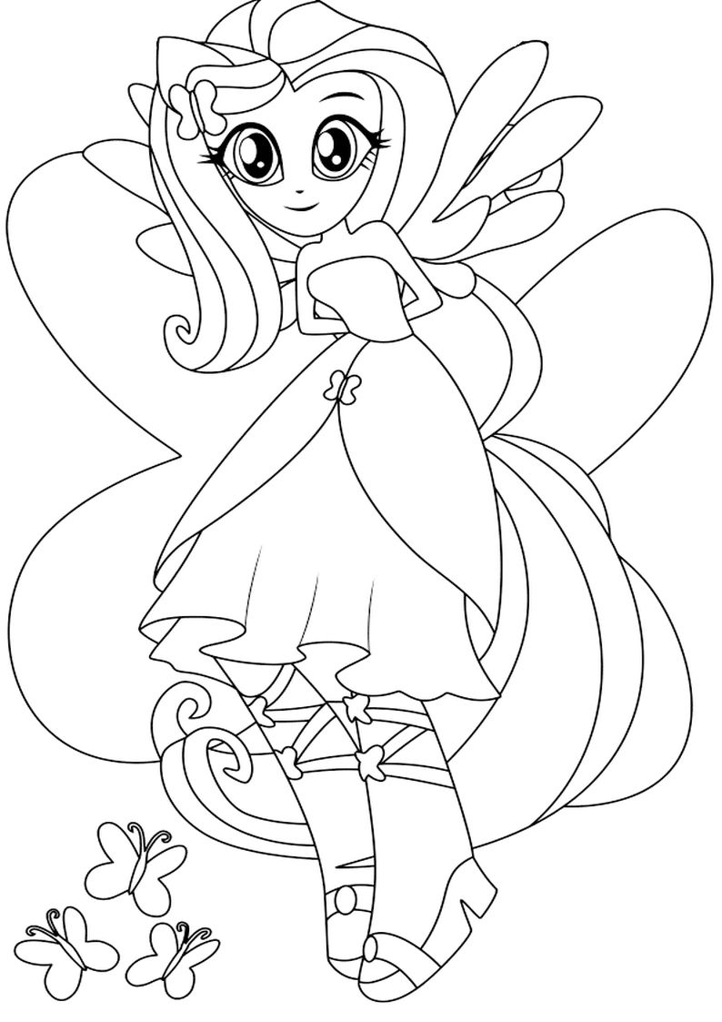 My Little Pony Coloring Pages Fluttershy 144