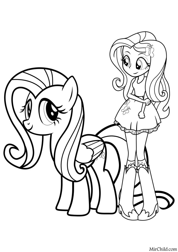 My Little Pony Coloring Pages Fluttershy 20