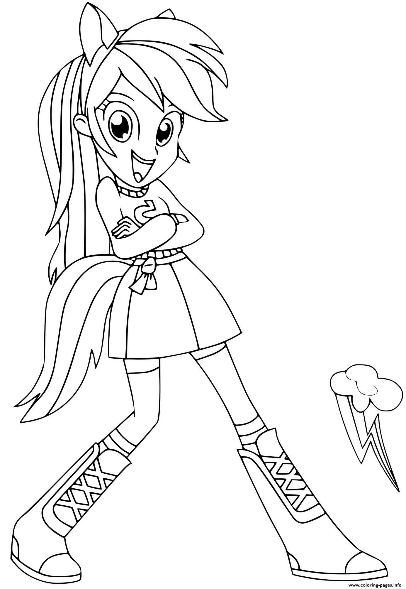 My Little Pony Coloring Pages Fluttershy 4